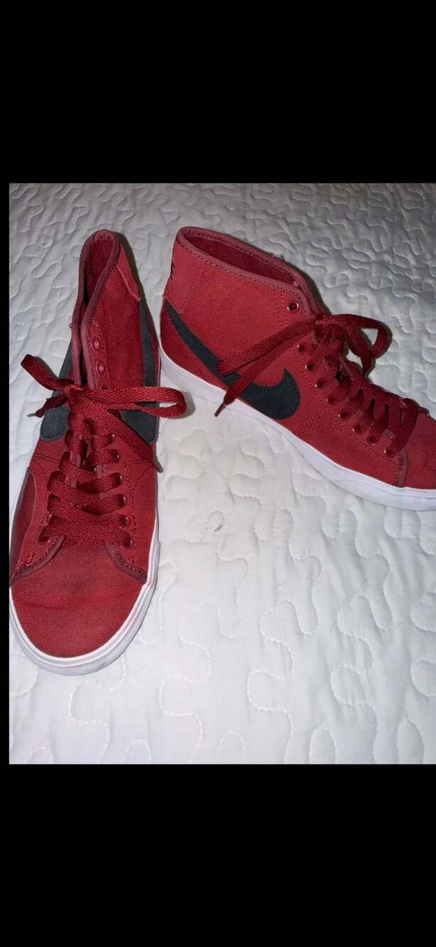 Nike SB Blazer Court Mid Premium Team Red Black Brick Burgundy